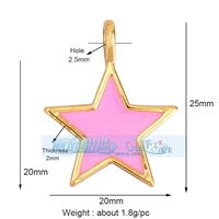 L19 пятиконечная звезда розовая