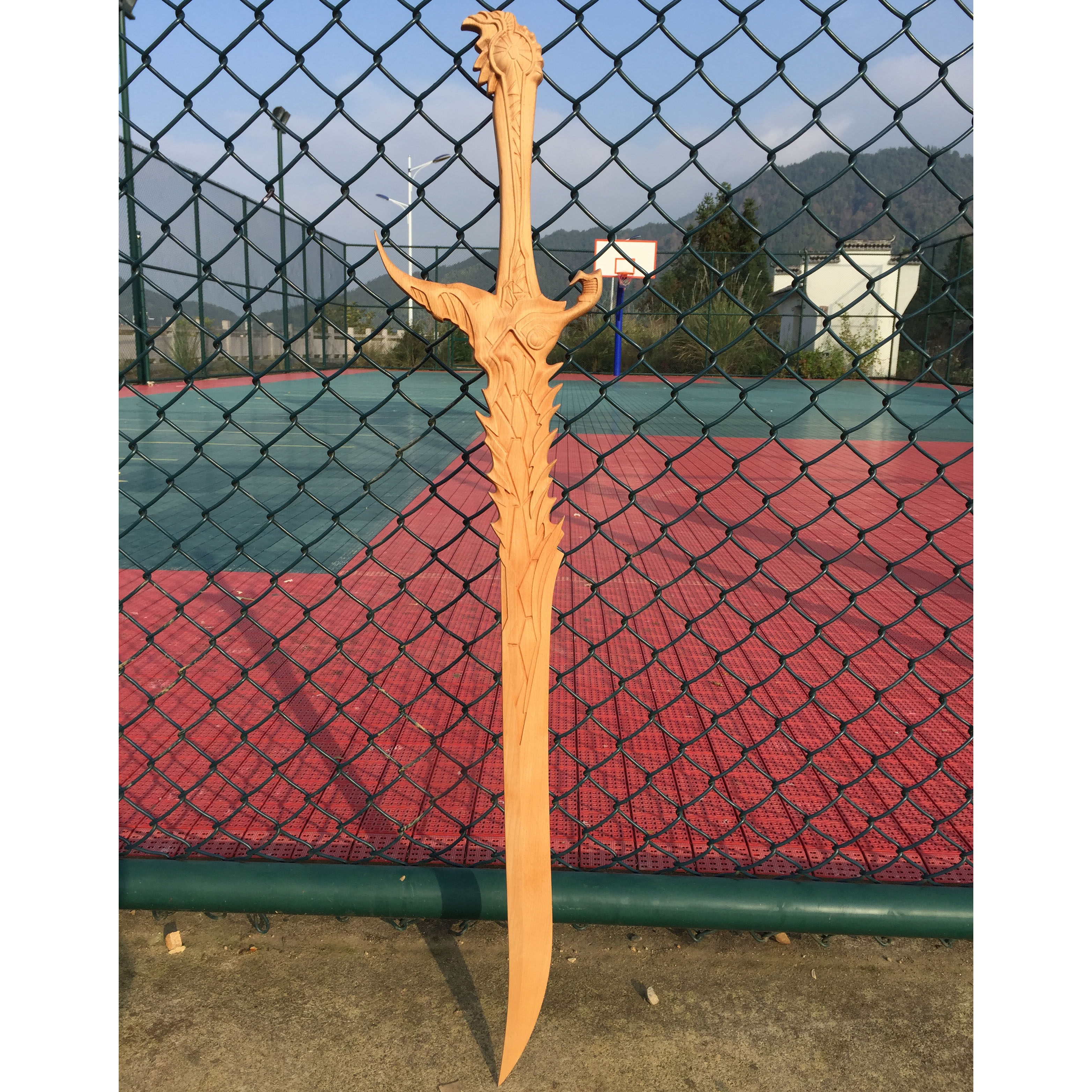 木剑武器神兵玄奇天晶剑木质周边刀剑男孩玩具东阳木雕来图订制