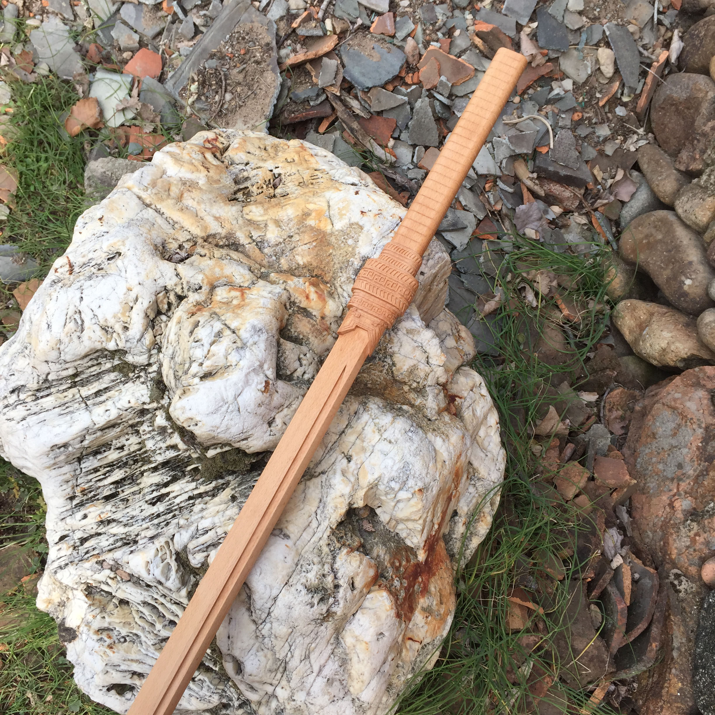 木剑斩神赵空城星辰刀武器道具材质整木一体雕刻1比1影视动漫手工