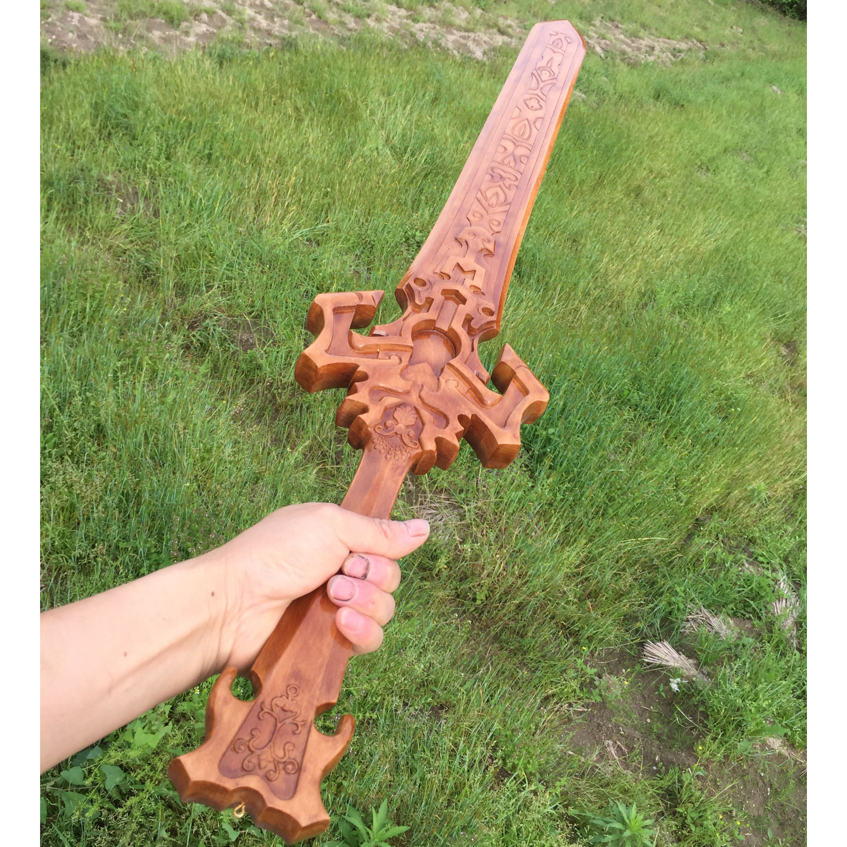 木剑武器斜阳剑支持来图订制男孩女孩玩具木质周边刀剑东阳木雕