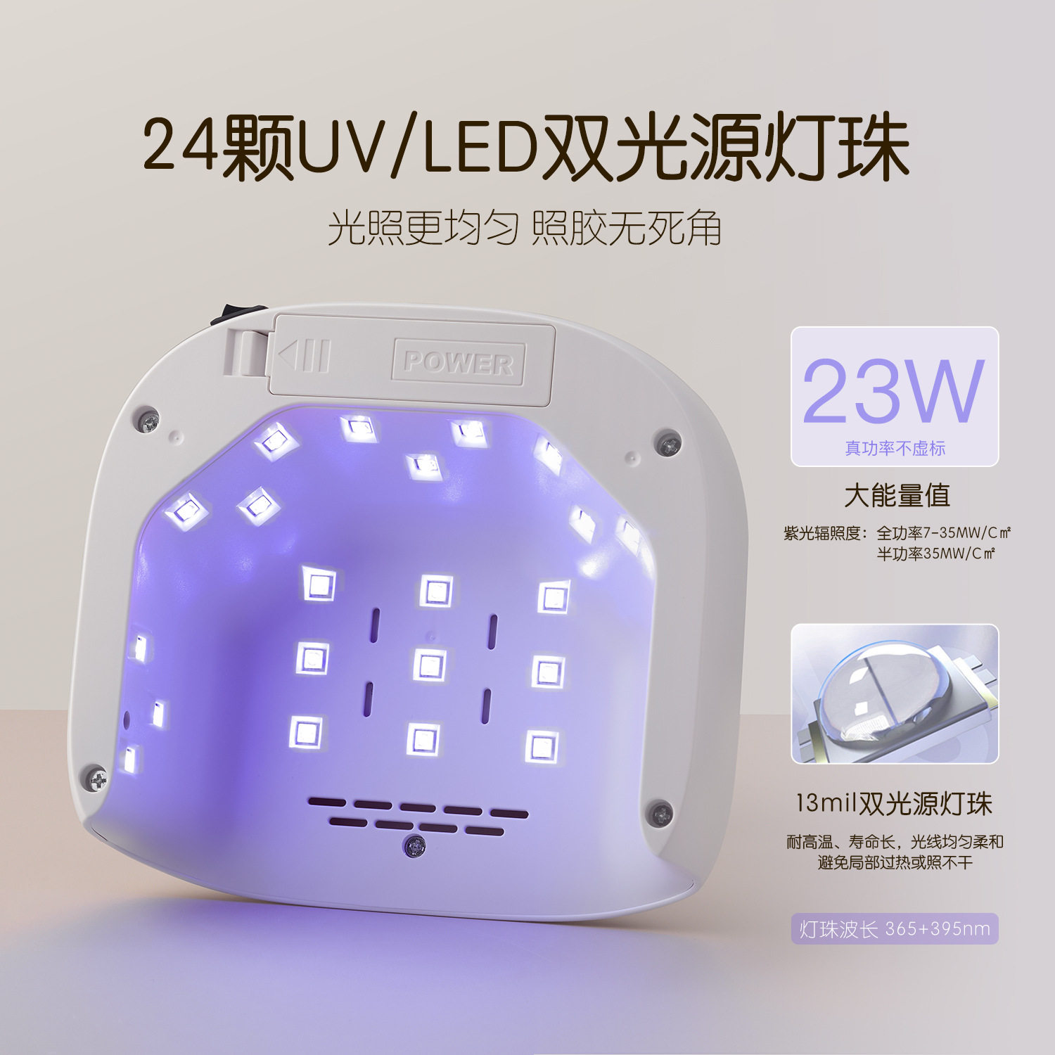 小型速干指甲烤灯做甲油胶照灯