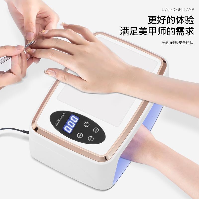 手枕美甲灯穿戴甲光疗灯大功率双手美甲烤灯大空间uv灯美甲店专用