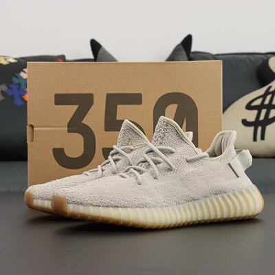 正版椰子yeezy侃爷同款350v2芝麻灰跑步鞋休闲透气运动鞋纯原男女