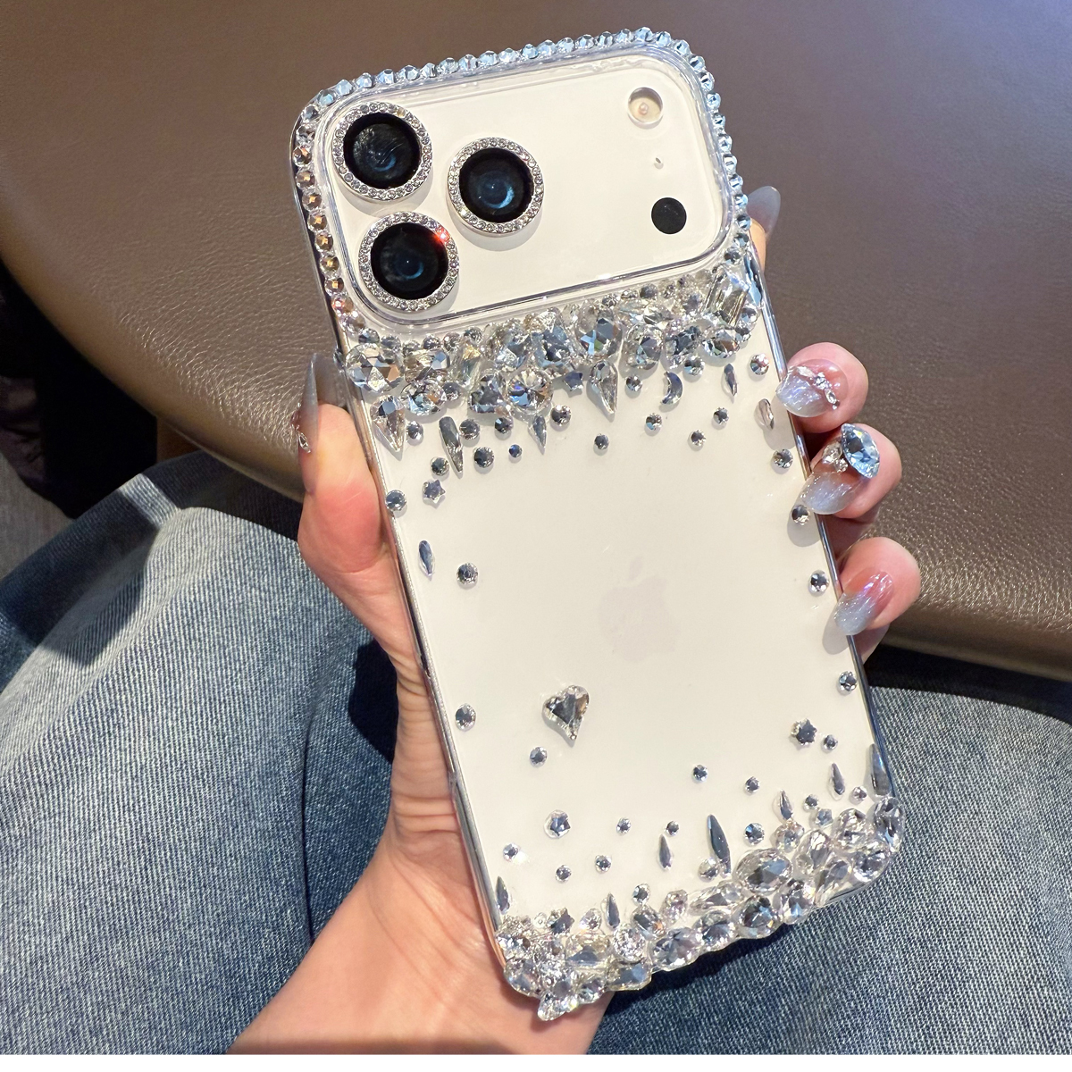 oppoReno15pro奢华带钻手机壳find X9全包防摔女款reno14高档水晶A96日韩闪耀X8ultra网红透明13抖音x7新潮12