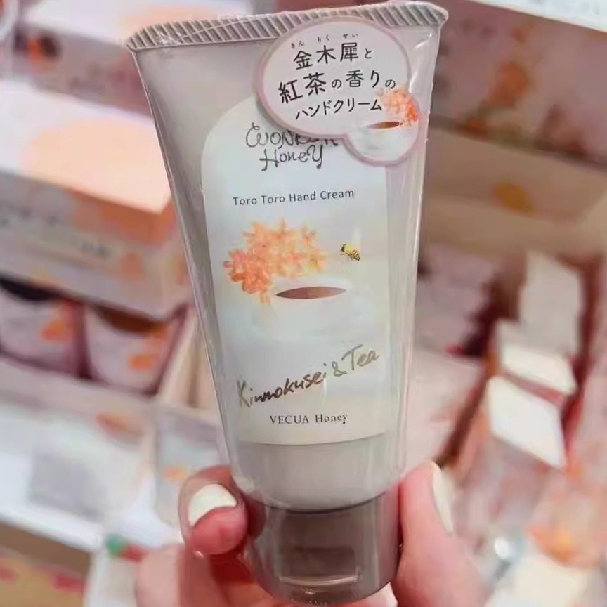 日本VecuaHoney金木犀银木樨护手霜红茶香护手霜滋润保湿50g