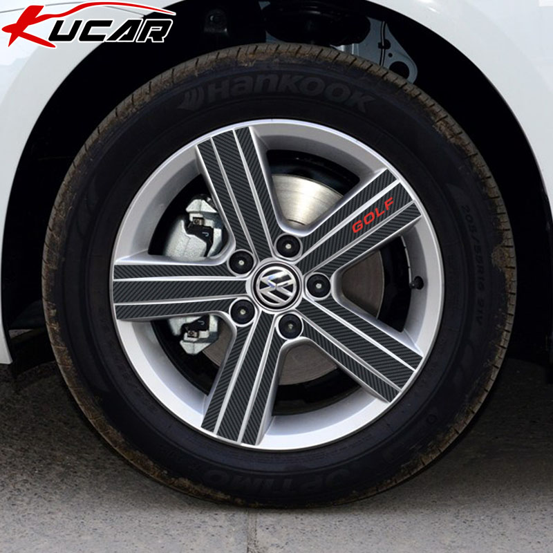 kucar大众高尔夫7 高6 GTI专用轮毂贴纹改装轮圈装饰贴纸
