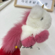 创意獭兔毛小马独角兽ins毛绒汽车钥匙包包挂件礼物