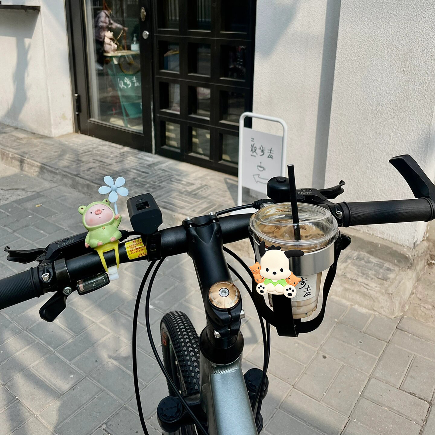 公路车水壶架水杯支架电动自行车卡通骑行装备可爱奶茶咖啡杯架子