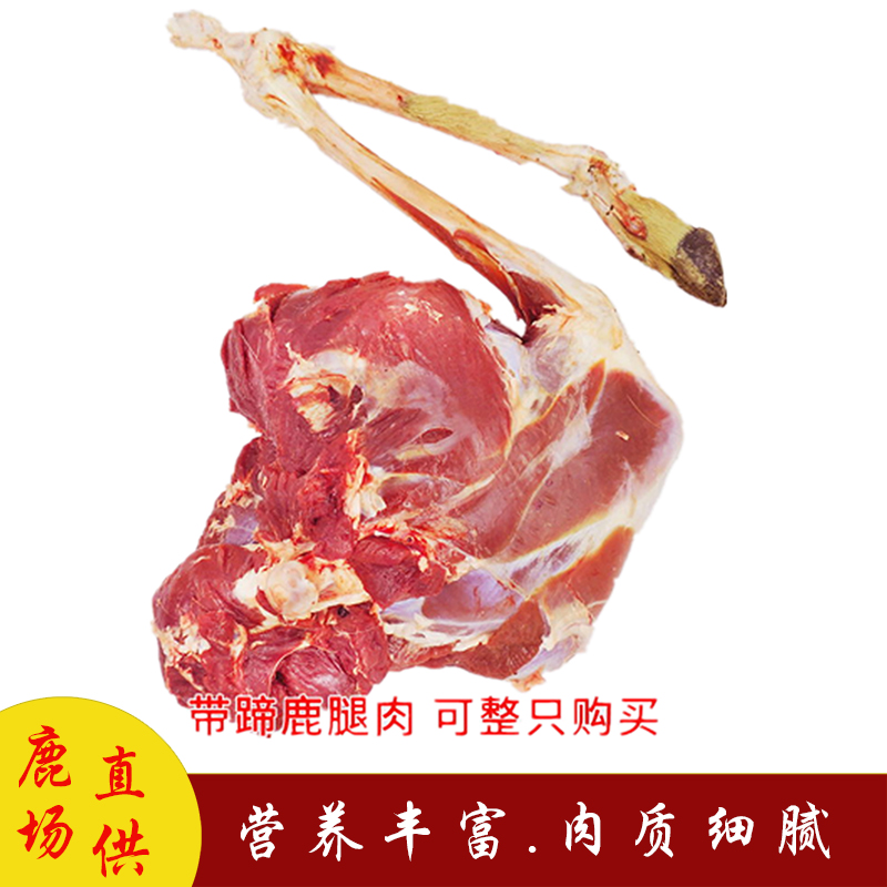 新鲜鹿肉吉林梅花鹿肉2斤鹿腿肉白条鹿包邮鹿乡镇发货