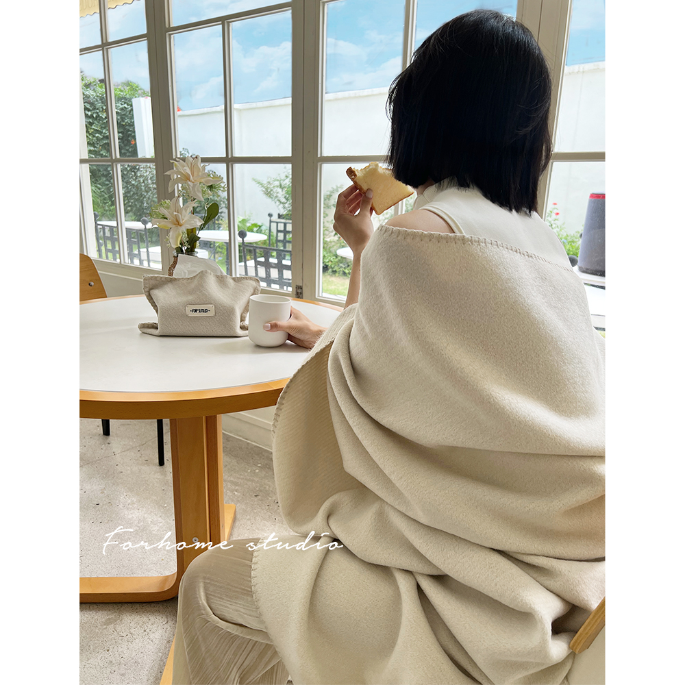 2025新款保暖双面羊绒毯子