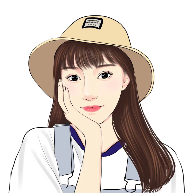 手绘定制自画像q版人物头像卡通手绘代画情侣真人照片美化转手绘