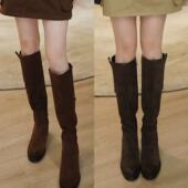 进口手工头层胎牛皮厚底时装 宁儿专属 长靴KLLN4760