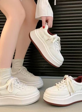 【吉娜专属】小白鞋 新款厚底增高休闲板鞋运动鞋YC8108
