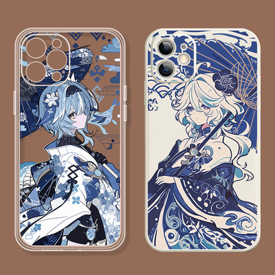 古风油纸伞芙宁娜优菈手机壳适用vivos20s19硅胶x100全包iqooz10turbo软壳iQOONeo9/10pro+OPPOFindX8 Reno14