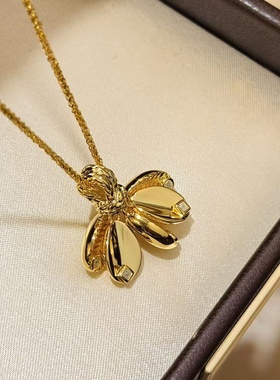 设计师s925纯银 咖啡豆项链古法精致多配件感麻花项链