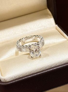 XBK钻指意大利钻戒S925工克拉蛋