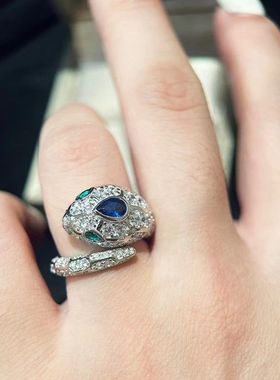 白戒指霸气高级感男女S925同款