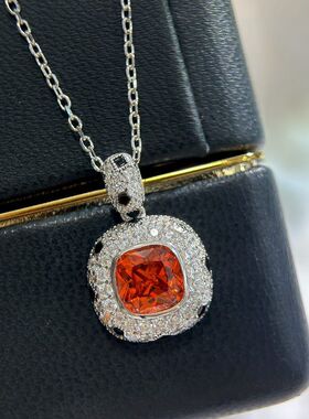 达芬石色彩满镶嵌中古钻轻奢纯银