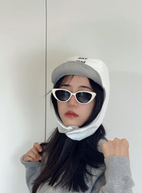 不定义NOTDEFINED自留款防水加绒字母雷锋帽女冬户外骑行护耳棉帽