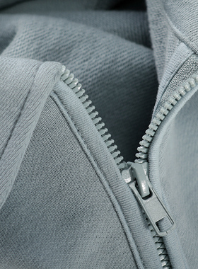 匹戏340G重磅翻领半拉链卫衣男美式休闲宽松纯棉外套春秋季潮款