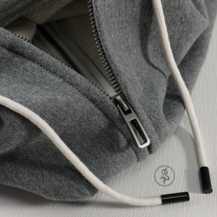 匹戏460G重磅加绒拉链开衫 卫衣深花灰连帽学生纯棉上衣外套男潮款