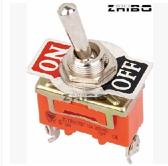 钮子开关2脚2档单刀双掷开关1021  普通型