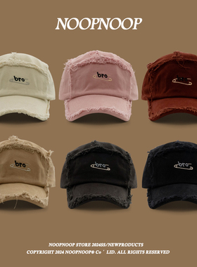 高品质韩版ins毛边棒球帽男女东大门百搭做旧嘻哈街头刺绣鸭舌帽