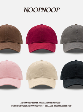 高品质软顶纯色棒球帽大头围显脸小男女宽檐帽子简约百搭鸭舌帽潮