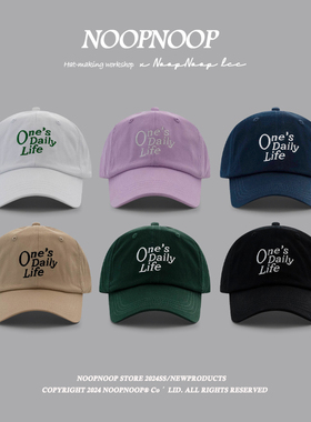 韩国ins潮刺绣字母棒球帽出游休闲鸭舌帽子男女春夏季新款遮阳帽