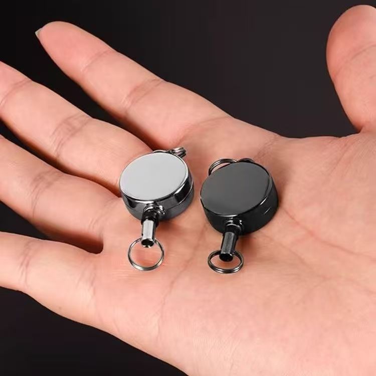 自动回弹收线器伸缩绳魔术拉线器高回弹可伸缩绳钥匙证件扣携带