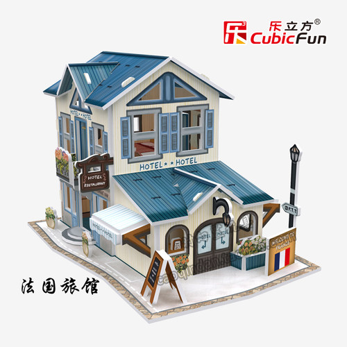 乐立方世界风情法国手工立体拼图