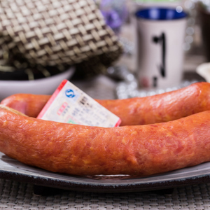 天津国顺哈尔滨大红肠350g/2根真空下酒菜早餐肠即食熏肠纯猪肉