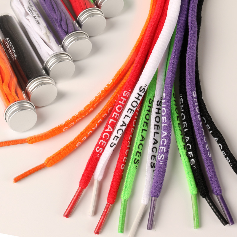 OW联名SHOELACES字母offwhite空军一号AF1板鞋AJ1蓝球鞋鞋带半圆