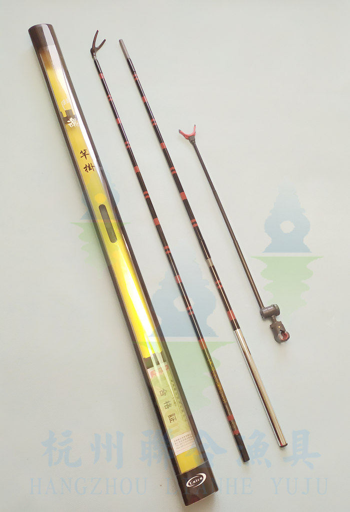 【苏州联合 斗魂竿挂】碳素鱼竿支架并继钓鱼杆架三节 含后挂