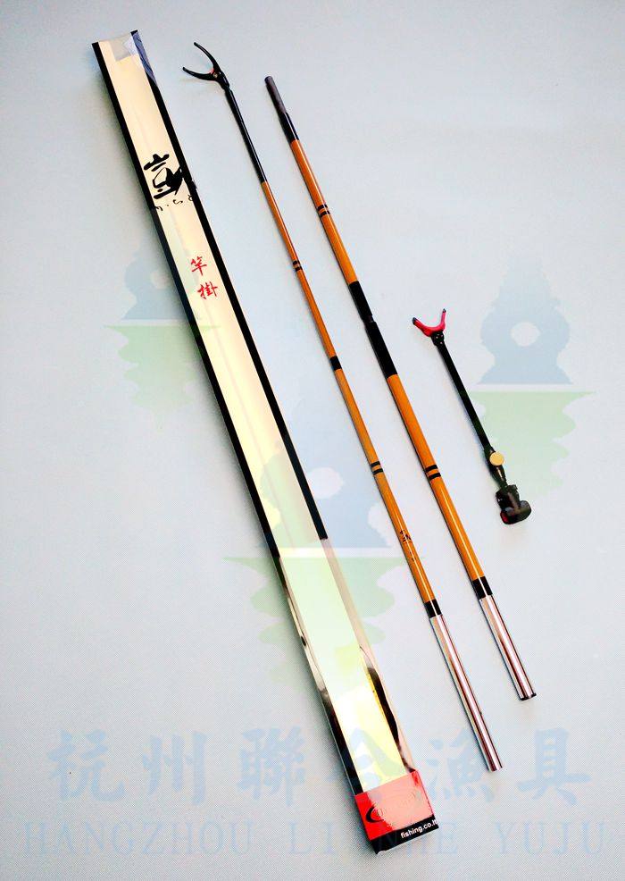 【苏州联合 新款 凯 竿挂】碳素鱼竿支架并继钓鱼杆架三节 含后挂