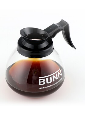 BUNN 咖啡壶玻璃壶 美式机用滴漏式咖啡机耐热玻璃壶商用手冲1.8L