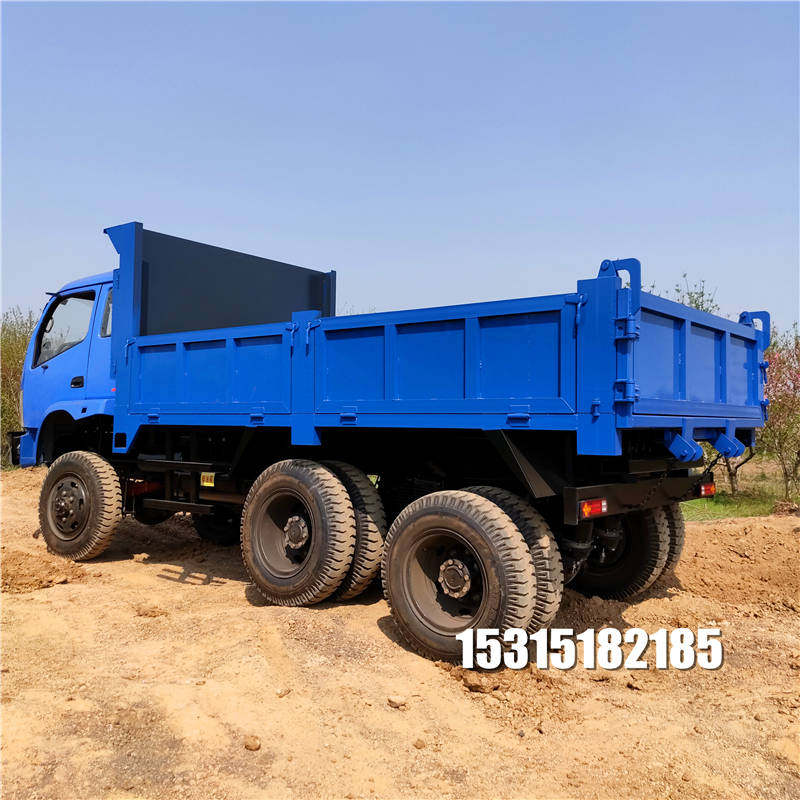 带差速锁六驱后八轮运输车豪华驾驶室胶轮货车运输车建筑工地用车