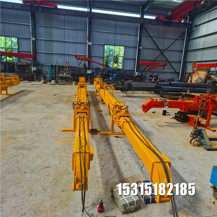 挖机伸缩臂 挖机伸缩臂厂家供应 勾机改装液压加长伸缩臂拉山机