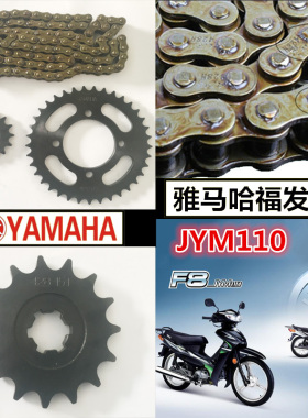 适配雅马哈YAMAHA福发F8 JYM110/JS110-B/J/9E灵颖牙盘套链三件头