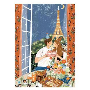 KORS拼图朱鼓励原创插画作品陪你过生日1000片成年创意解压玩具