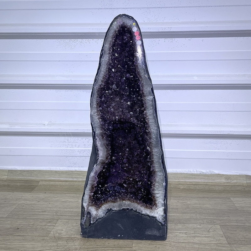 天然紫水晶洞紫晶洞晶簇摆件桌摆奇石客厅玄关置物架观赏乔迁送礼