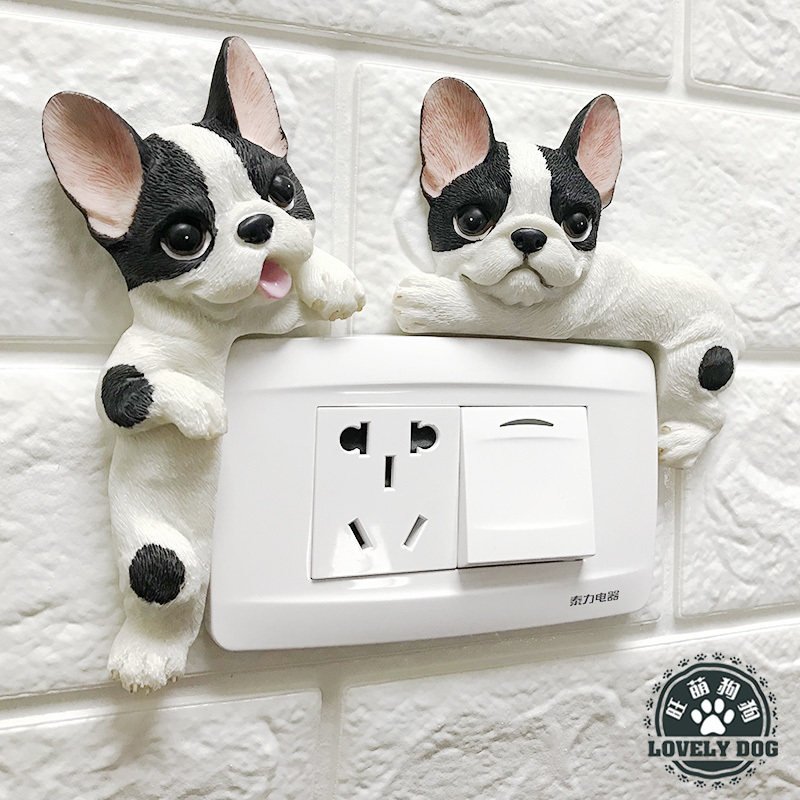 開關貼牆貼保護套可愛卡通法鬥立體樹脂電源家用創意插座貼雙開關在類目 家居飾品, 貼飾, 開關貼中 - 來自Buy2taobao.com提供專業的淘寶代購服務