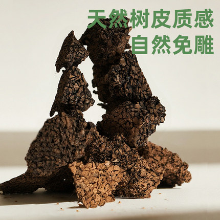 【青氧】碳化软木块雨林缸造景神器背景板材料蕨类兰花苔藓露集杯