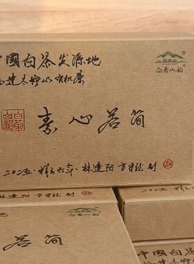 方守龙 素心若简白茶砖 150g23年有机白牡丹