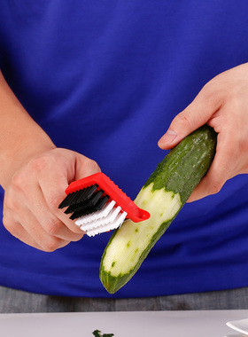 利快果蔬刷Haug bursten德国进口厨房用刷皮刮皮一体清洁刷软硬毛