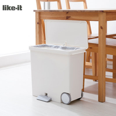 Likeit日本进口脚踏板垃圾桶