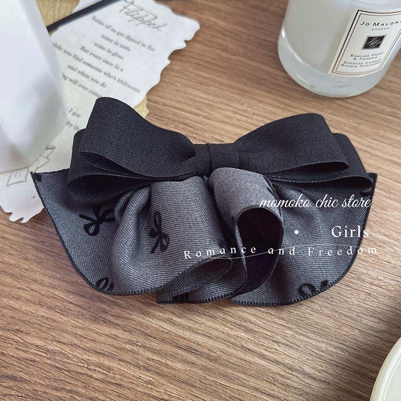 韩国褶皱裙摆发夹女后脑勺