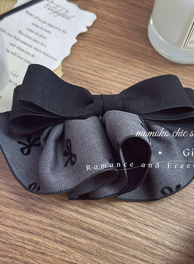 格雷灰~韩国褶皱裙摆发夹女后脑勺高级感轻奢风头饰2025新款高端