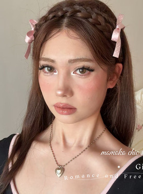 芭蕾风粉色波点蝴蝶结发夹女侧边夹甜美少女心发饰发卡女2025新款