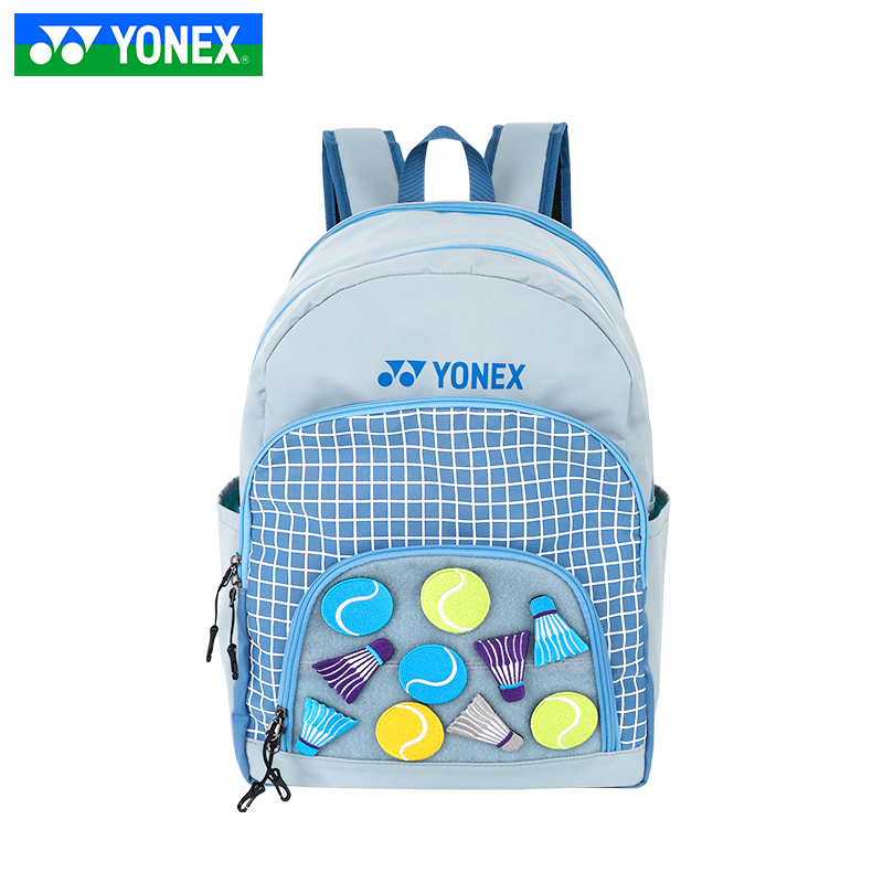 YONEX尤尼克斯yy羽毛球包儿童青少年双肩魔术贴包BA299CR